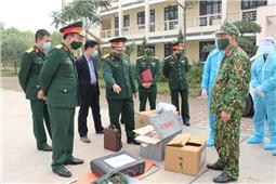 Quân khu kiểm tra việc thực hiện các biện pháp cấp bách phòng, chống dịch Covid-19